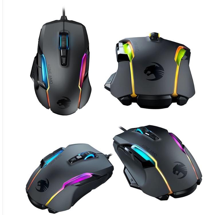 淺規則 Roccat Kone Aimo Remastere 光學滑鼠可drag Click 蝦皮購物