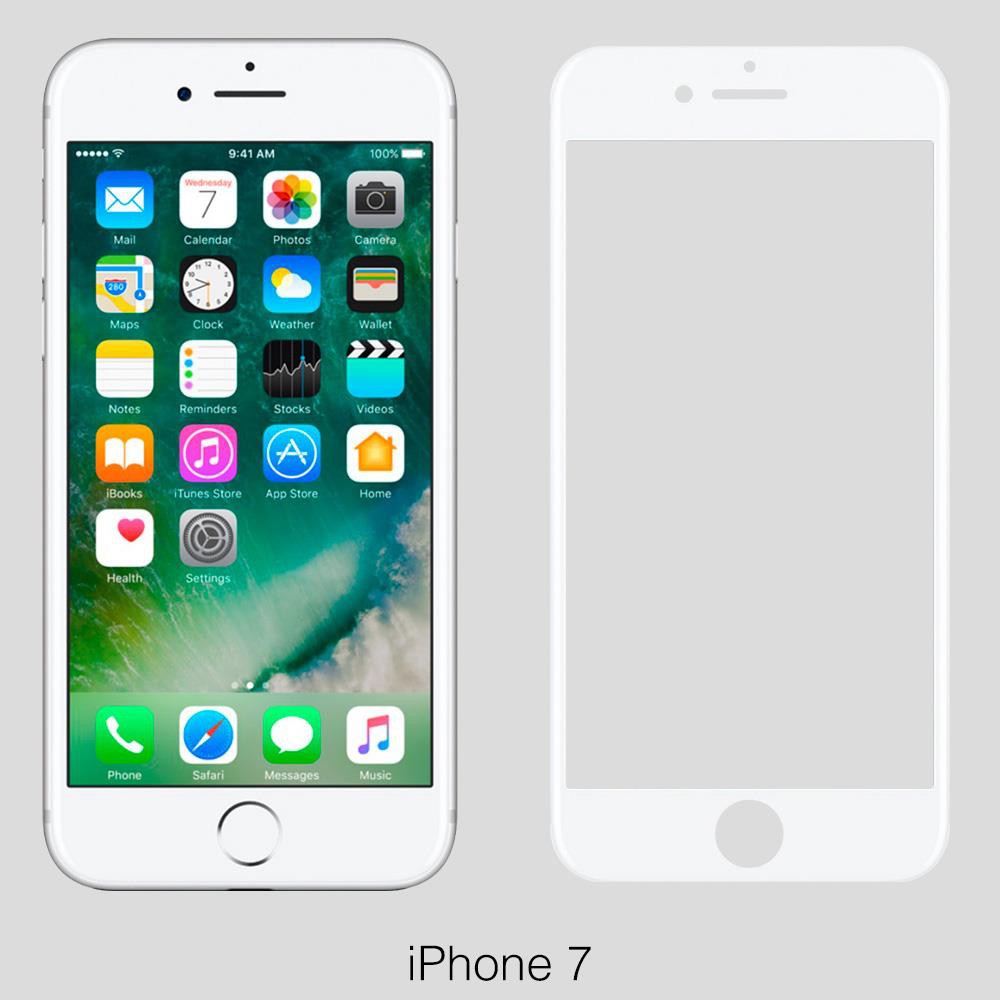 Apple iPhone 7 保護貼膜/4.7吋/日本AGC9H超高硬度鋼化二次強化玻璃-3D曲面滿版黑色 蝦皮直送