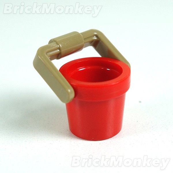 樂高 LEGO 紅色 水桶 花盆 桶子 1x1x1 95343 95344 6003001 積木 Red Bucket