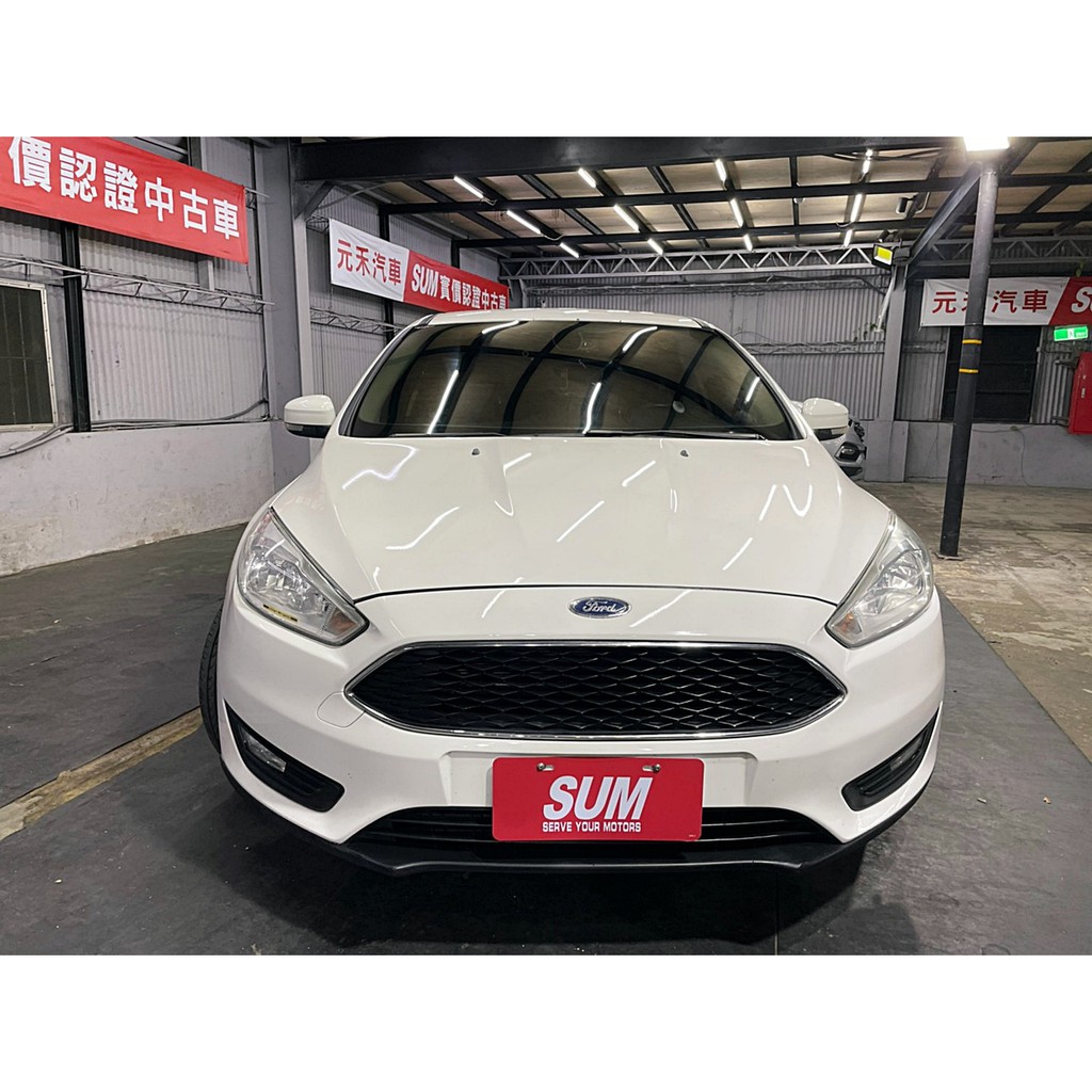 正2017年式 Ford Focus 5D 2.0d 雪亮白 柴油時尚型超貸 找錢 實車實價 全額貸 一手車 女用車 非