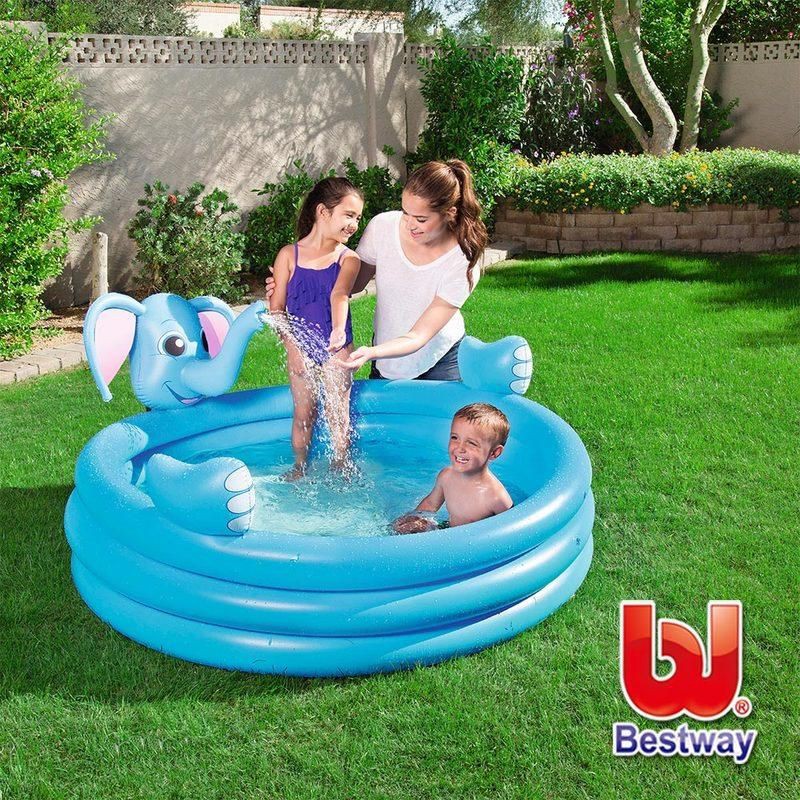 【全新】Bestway大象三環噴水充氣泳池