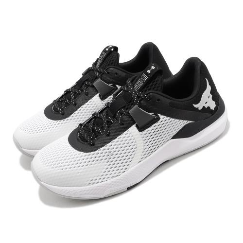 #小胖仔代購#Under Armour UA Project Rock BSR 2男訓練鞋白黑3025081-100