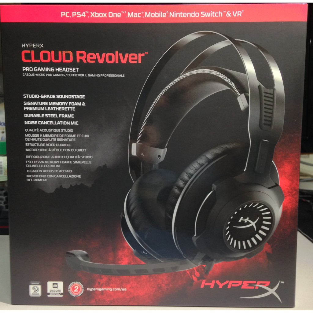 HyperX Cloud Revolver 金屬灰 電競 耳機麥克風 耳麥 金士頓 (HX-HSCR-GM)
