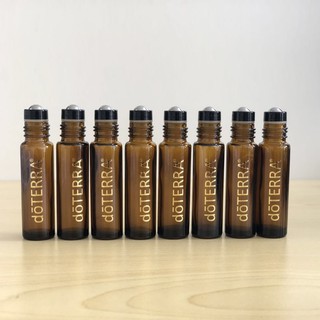 多特瑞精油分裝瓶 10ml 茶色燙金logo滾珠瓶