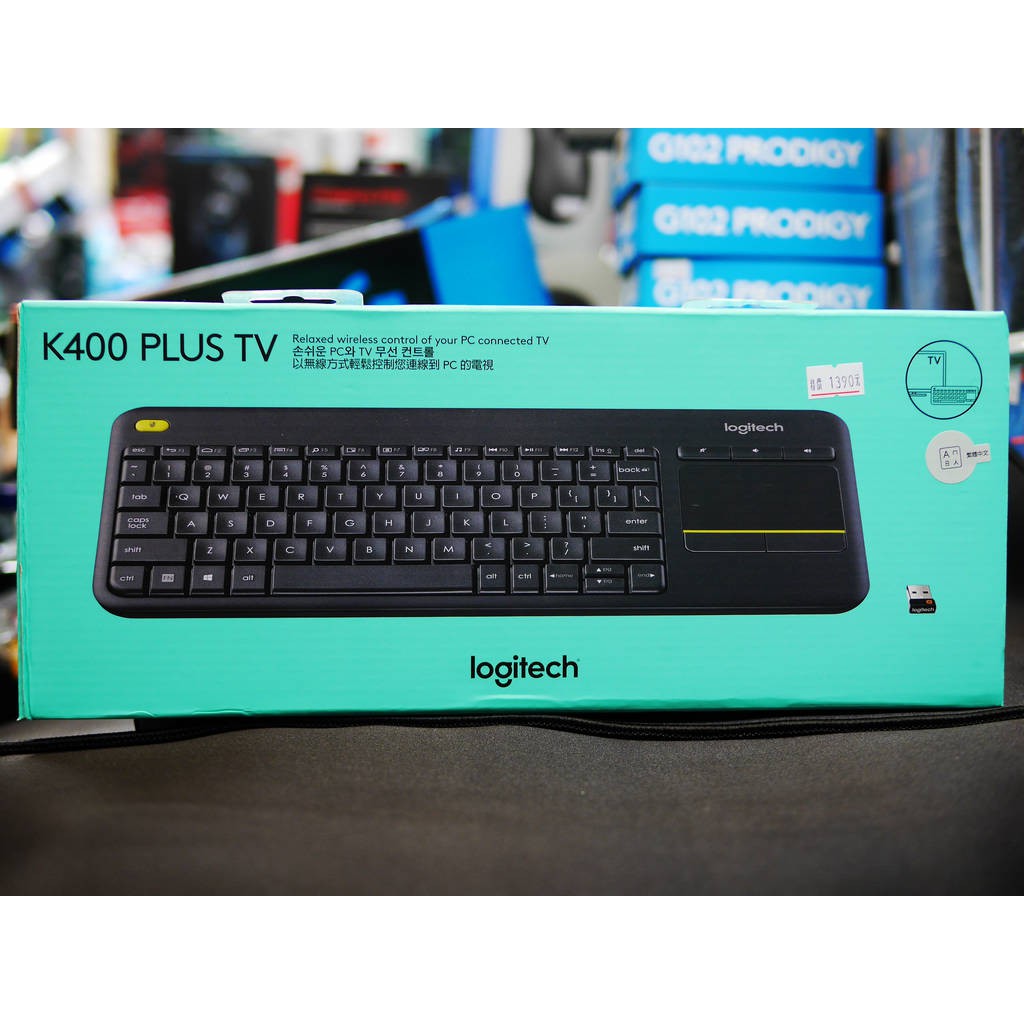 【本店吳銘】 羅技 logitech K400 PLUS TV 無線觸控板鍵盤 支援PC Android Chrome