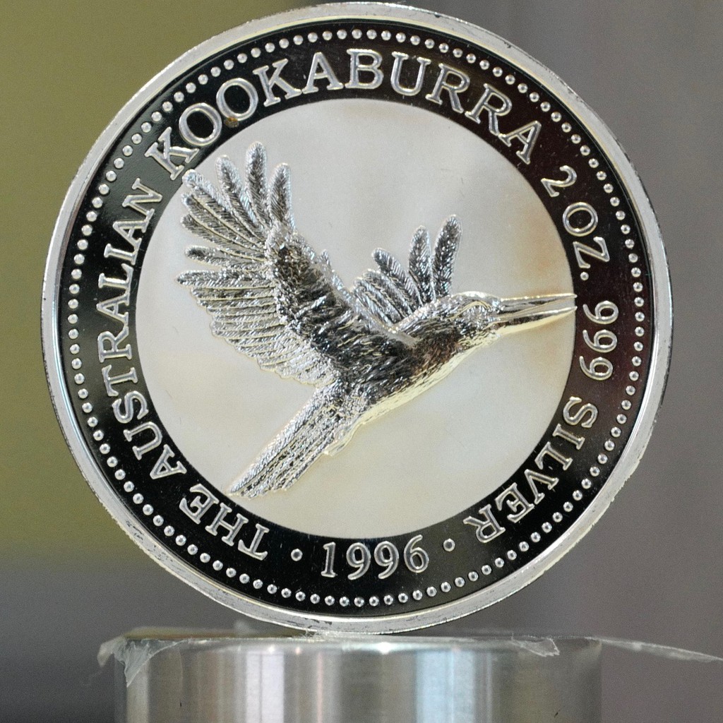 P135 1996年澳洲KOOKABURA 紀念銀幣一枚(無盒)(無證書)2盎司 999純銀 珀斯鑄幣廠