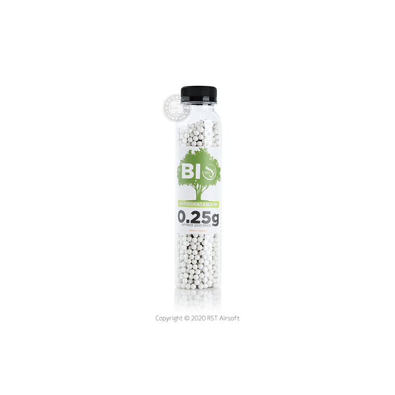 RST 紅星 - MIESSA 0.25g《環保彈》6mm 環保BB彈 2000發 BIO / PLA可分解 15381