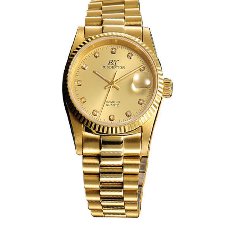 ROSDENTON 勞斯丹頓 女 經典珍藏 金色腕錶(6062LG-2G)
