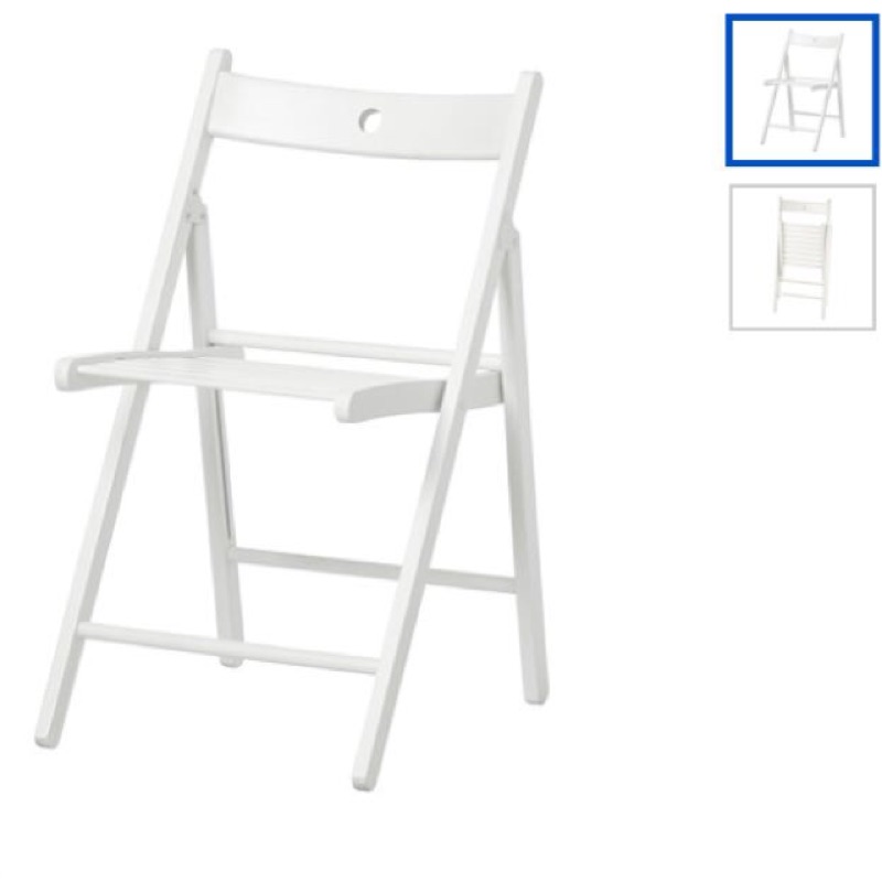 最後三張！只用過ㄧ次！IKEA TERJE 白色折疊椅 戶外 野餐 可掛式椅子