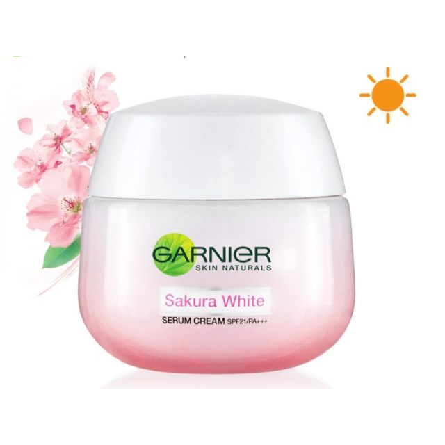 卡尼爾櫻花日防曬日霜Garnier Sakura whitening serum cream 50ml
