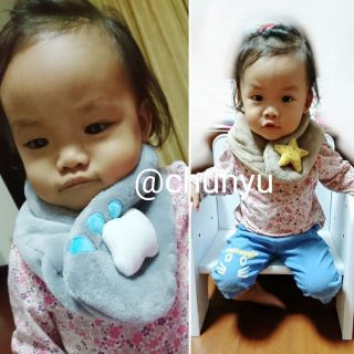 現貨 全新 超可愛 幼兒寶寶兒童 可愛保暖脖圍 圍巾 大人可用 海星 樹葉