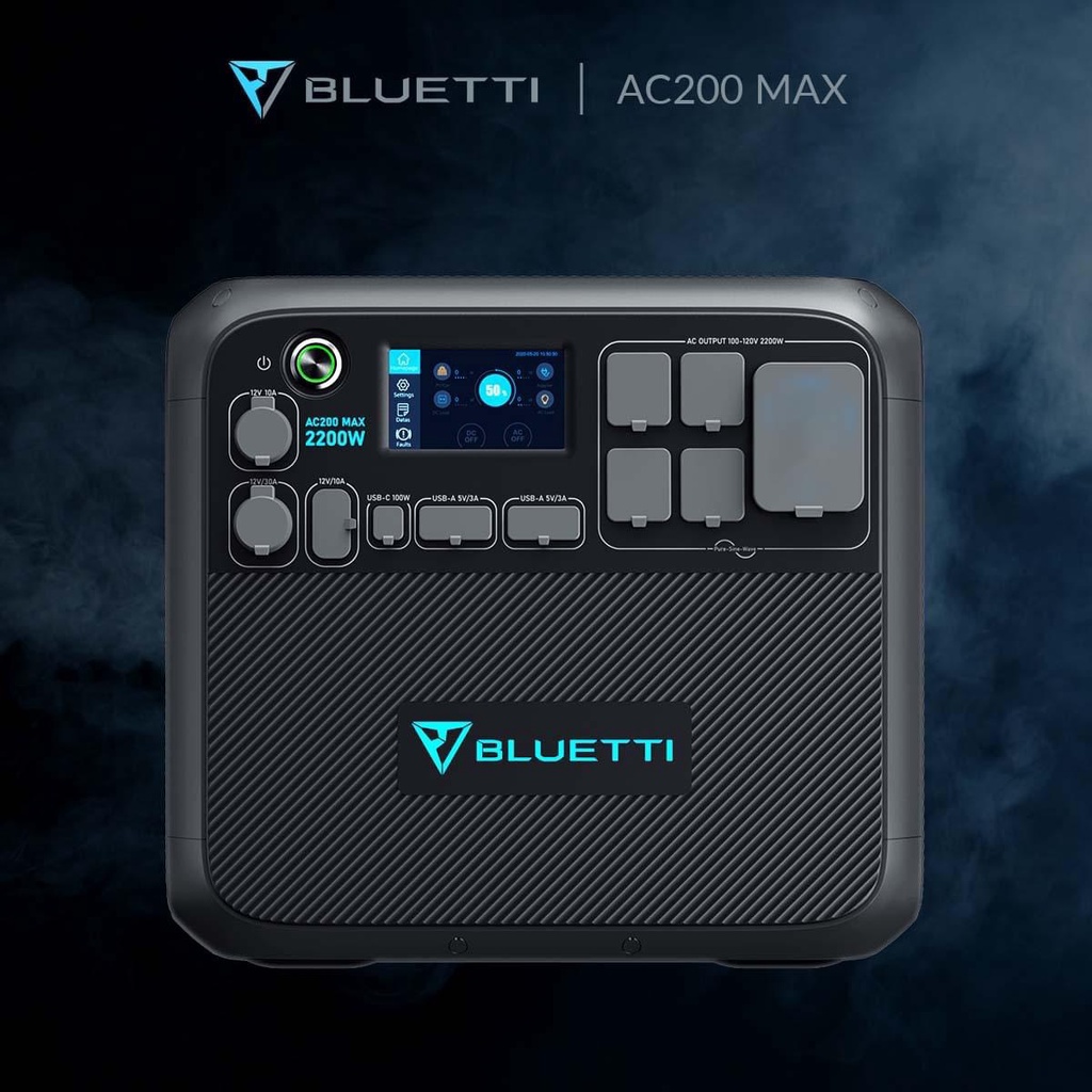 全新現貨 Bluetti AC200Max太陽能電池 停電可插行動儲能110V 2kWh 2.2kW 大容量備用儲能電源