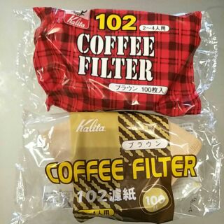 🎀可自取，100入日本原裝進口 Kalita 102咖啡濾紙(3-4人) 梯形 扇形咖啡 濾紙 .