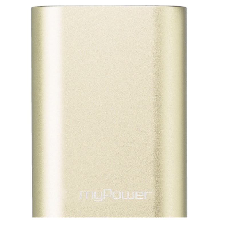 myPower】10050mAh 2.4A 雙輸出行動電源-金 (MP-10050)