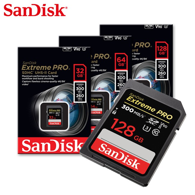 SANDISK Extreme PRO SDHC SDXC UHS-II U3 V90記憶卡 廠商直送