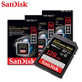 sandisk 32g 64g 128g extreme pro sdhc sdxc uhs-ii u3 v90 記憶卡