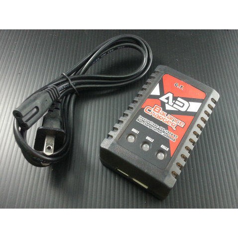 "I-RC"  7.4V/11.1V/2S/3S 平衡式鋰電池分壓充電器(內建變壓器)可直接用於家中插座簡易充電器