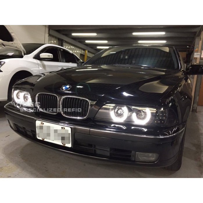 DIY 商城 HID BMW E39 魚眼 大燈 總成 LED U型 魚眼 大燈 頭燈