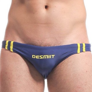 【OTOKO Men's Boutique】 DESMIIT:低腰三角泳褲／深藍色／日曬適用／沙灘適用／游泳適用