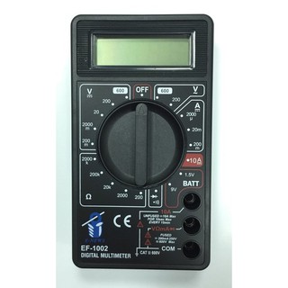 瘋狂買 臺灣船井 FUNET E-NEWS EF-1002 數字三用電錶 9V電池 液晶螢幕 電池量顯示 過載保護 特價