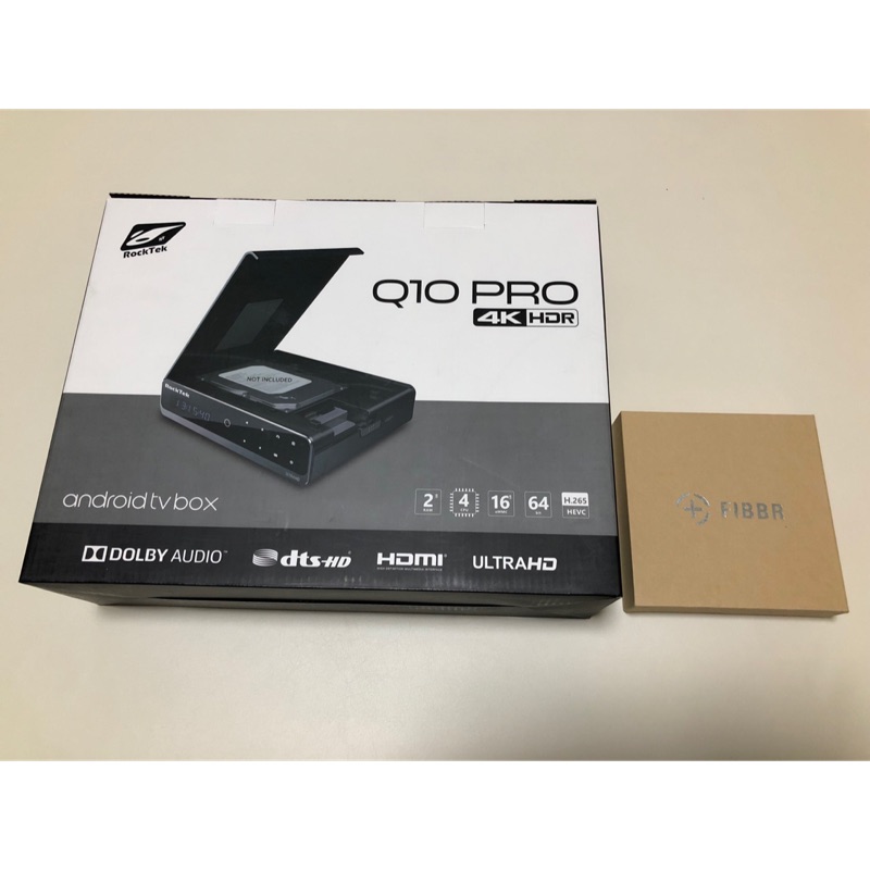 [極新超殺套裝] 公司貨 Rocktek Q10 Pro 媒體播放器 + Fibbr 1m 光纖 HDMI