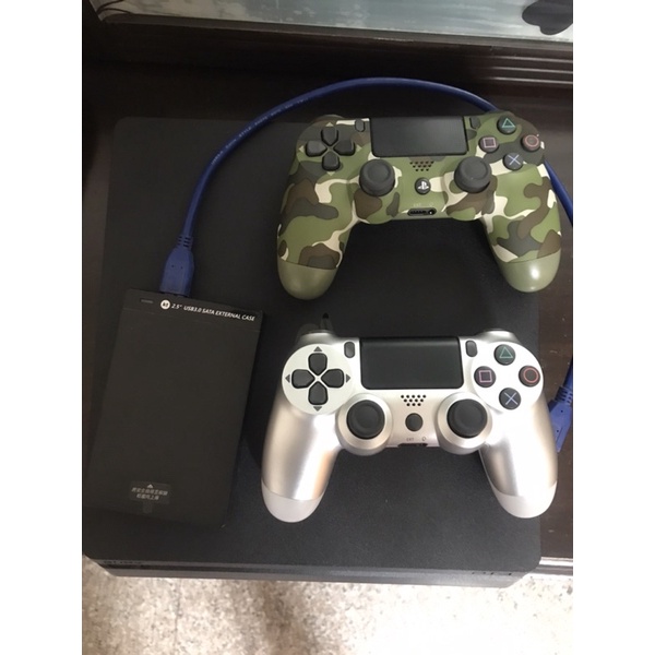 ps4 slim500G+雙手把+美光mx500外接ssd