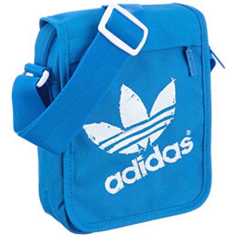 Adidas Originals 三葉草 藍白 側背小包 肩背包 絕版款