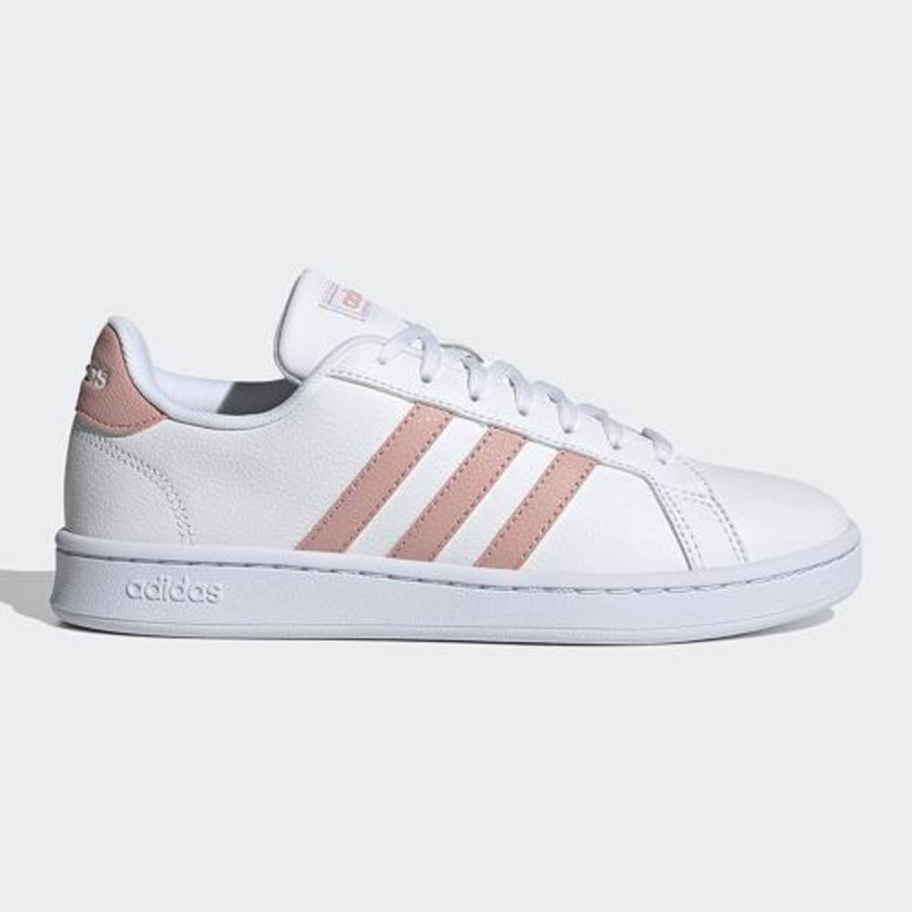 adidas 愛迪達 ADIDAS GRAND COURT 休閒鞋 復古皮革 白粉 KAORACER NO.GX8182