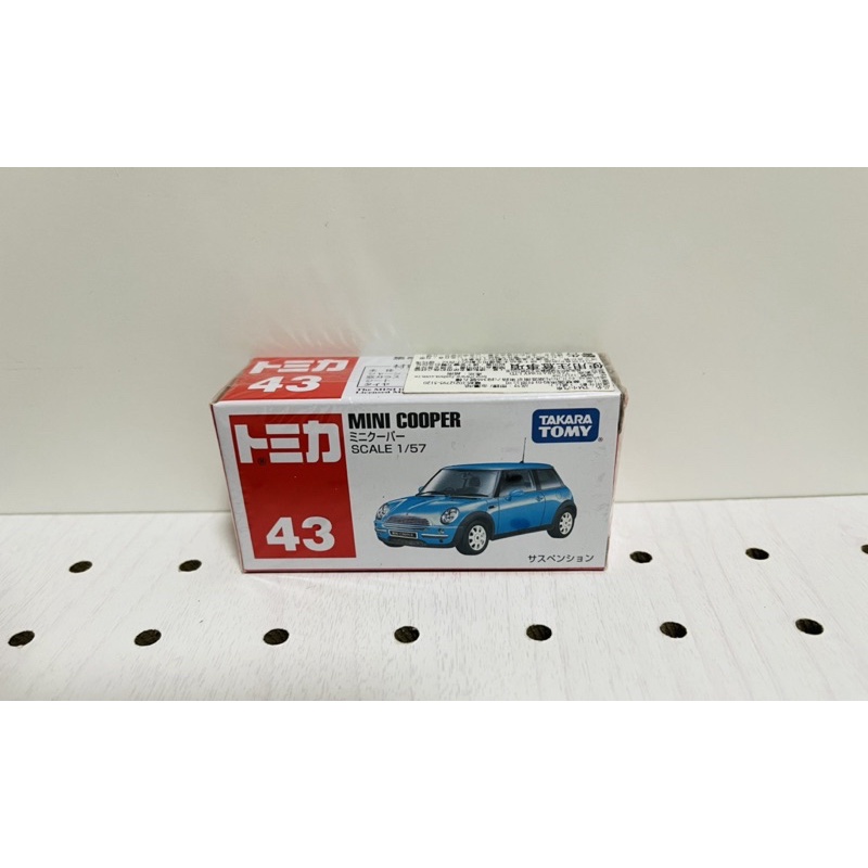 多美小汽車 tomica mini cooper 43號藍色車多美小汽車