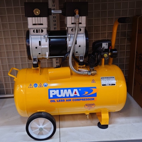 台灣製 PUMA 空壓機 2.5HP 110V 無油 (含稅)