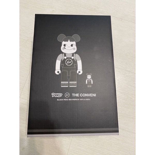 BE@RBRICK PEKO THE CONVENI 400%&amp;100%不二家藤原浩三方聯名庫柏力克熊