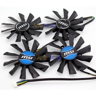 HK04*全新原裝微星GTX950/960/970顯卡風扇PLD10010S12HH 4線雙風扇