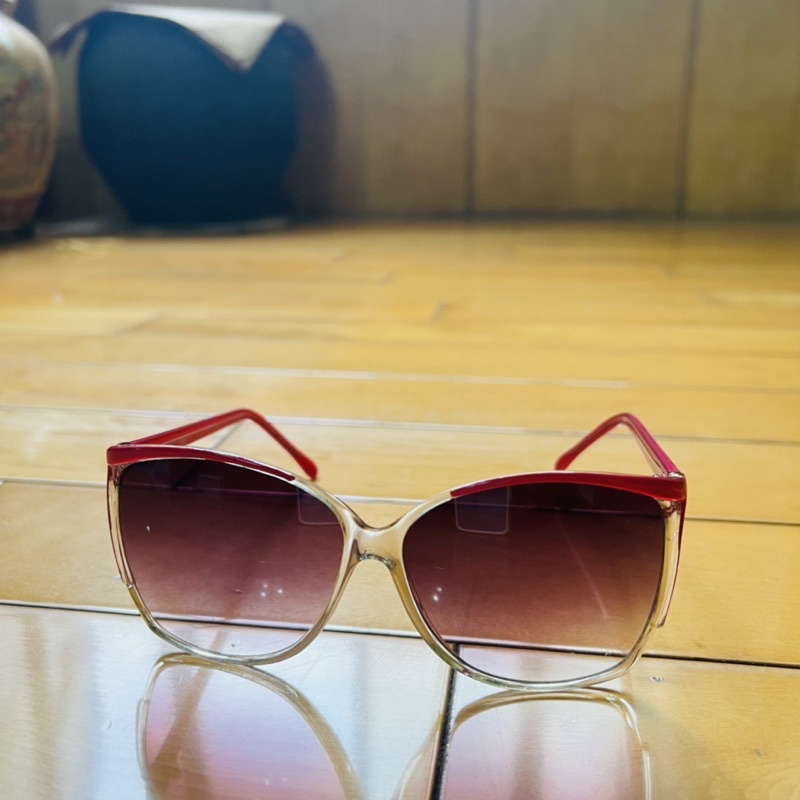 二手商品 桃紅鏡架鏡框太陽眼鏡