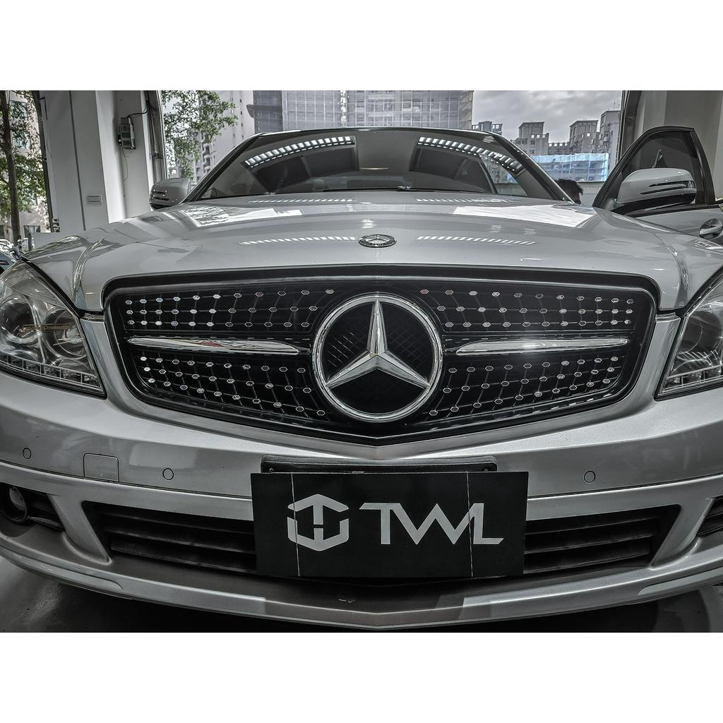 &lt;台灣之光&gt;全新BENZ W204 C200 C250 C180 C300AMG 滿天星 鑽石型 水箱罩 台灣製