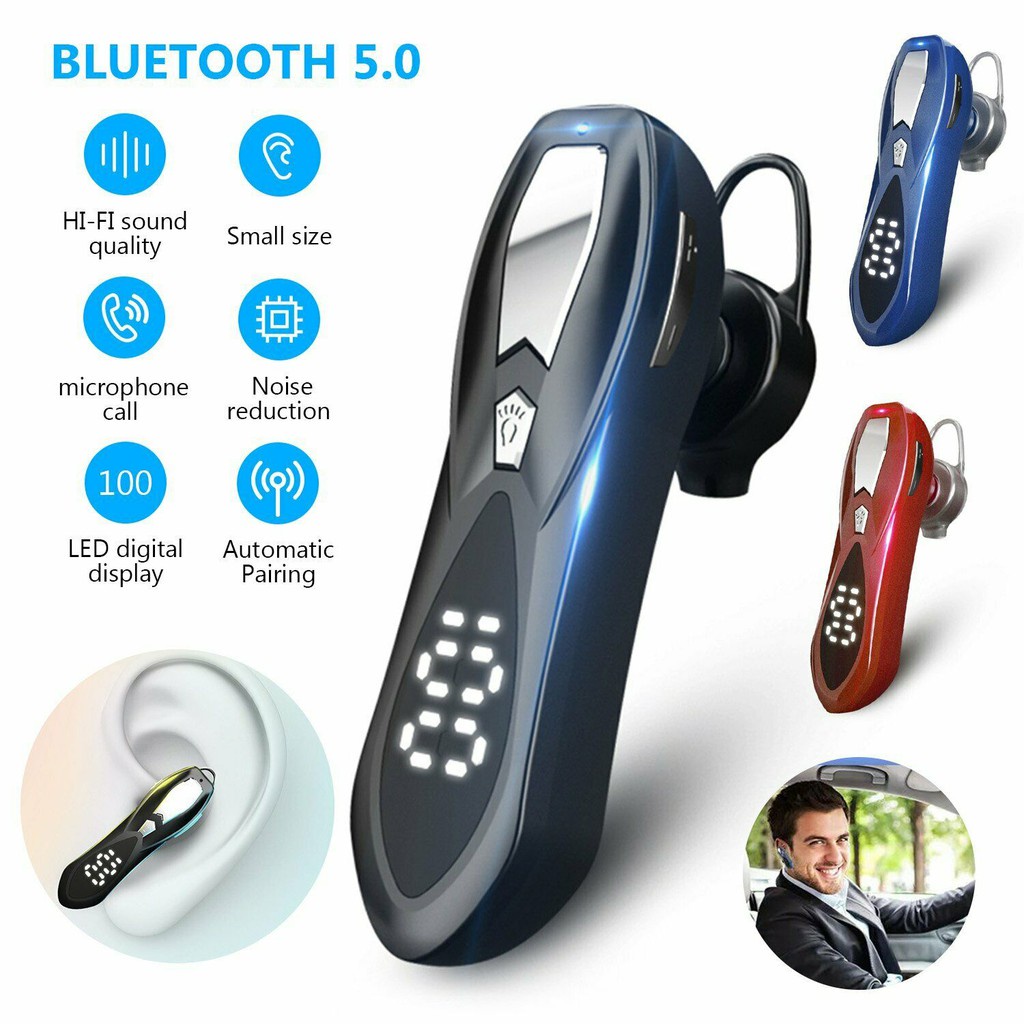 Wireless Earbuds Bluetooth 5.0 Sport Earpiece Hands-free Hea