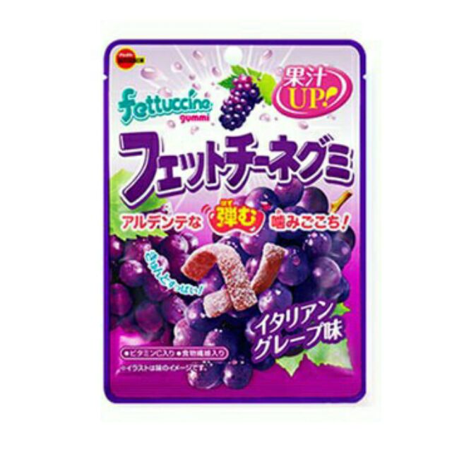 【現貨日本GO】 日本柚子皮/梅子片/ Fettuccine 水蜜桃/ Fettuccine 葡萄長條軟糖