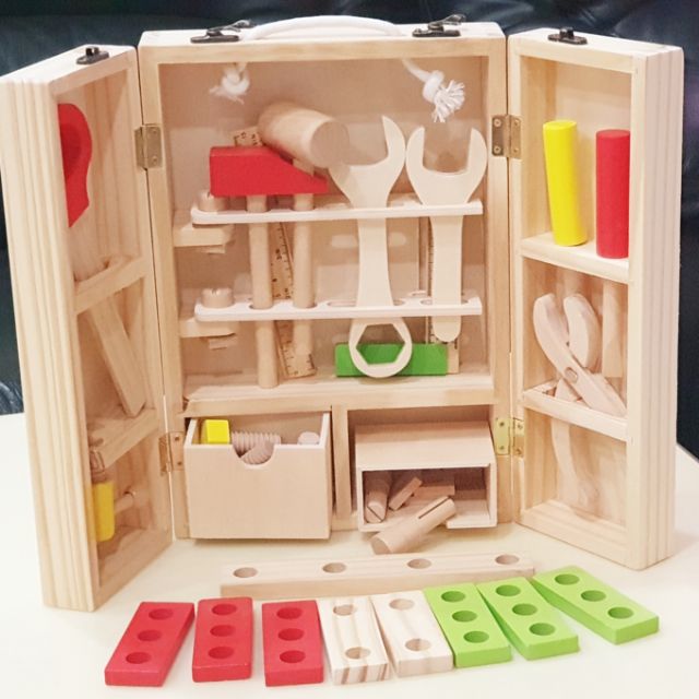 【現貨】木製兒童工具箱🧰