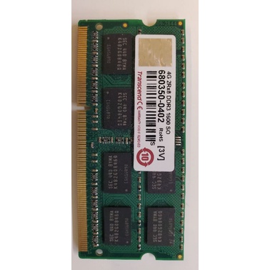 【台灣公司貨 剩1個】創見Transcend DDR3 4GB 1600原廠終保／功能正常／筆電用