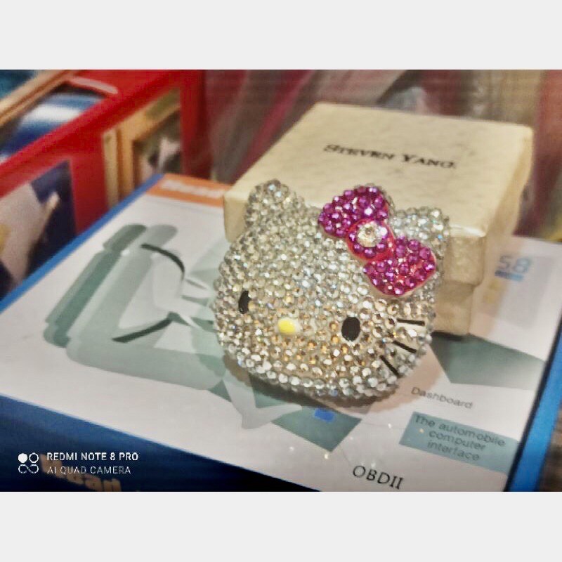 施華洛世奇水鑽-Hello Kitty-立體模具/超級閃亮/可隨意黏貼裝飾