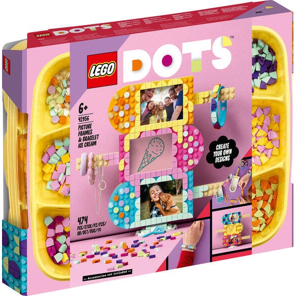 JCT- LEGO樂高 DOTS 豆豆相框手環組-冰淇淋 41956