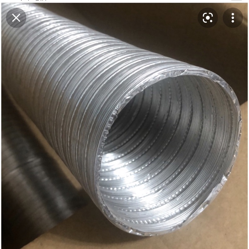 4寸 鋁風管 通風機 可伸縮鋁風管 通風管 排氣管 排油煙管 彎頭 散熱鋁管 排風管 自由管 可拉長至250cm左右~