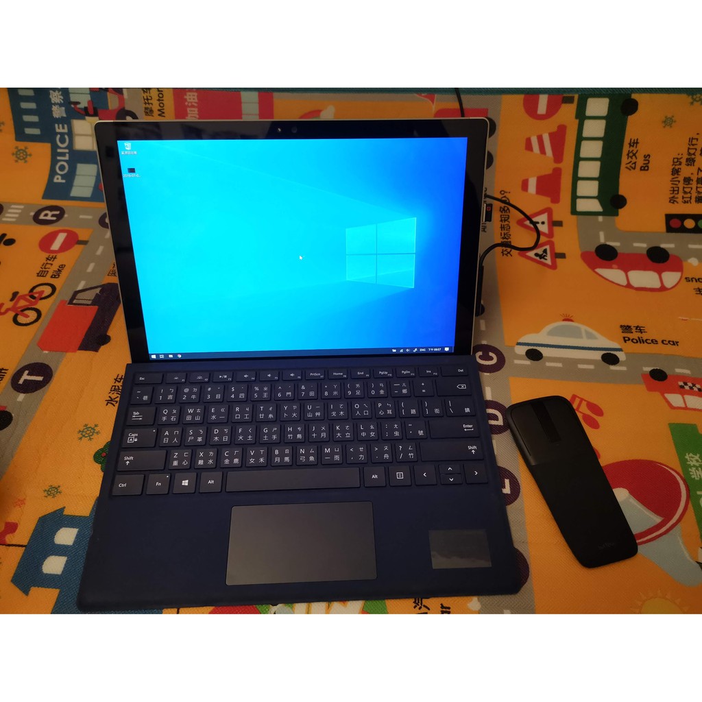 微軟 Surface Pro 4(i5-6300U/4G/128G) 12.3吋 + 第四代藍色原廠鍵盤