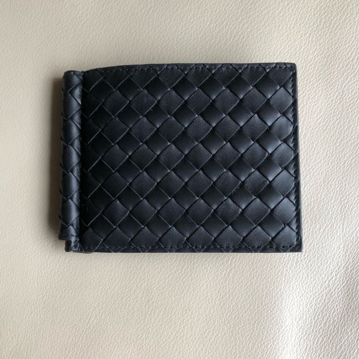 保證全新正品 Bottega Veneta BV 黑色 六卡 鈔票夾 鈎鈔票 短夾