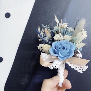 不凋胸花永生胸花結婚胸花長輩胸花新郎胸花婚禮小物擴香玫瑰乾燥花束主婚人胸花 蝦皮購物