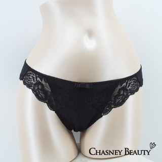 Chasney Beauty裸漾蕾絲三角褲S-XL(黑)