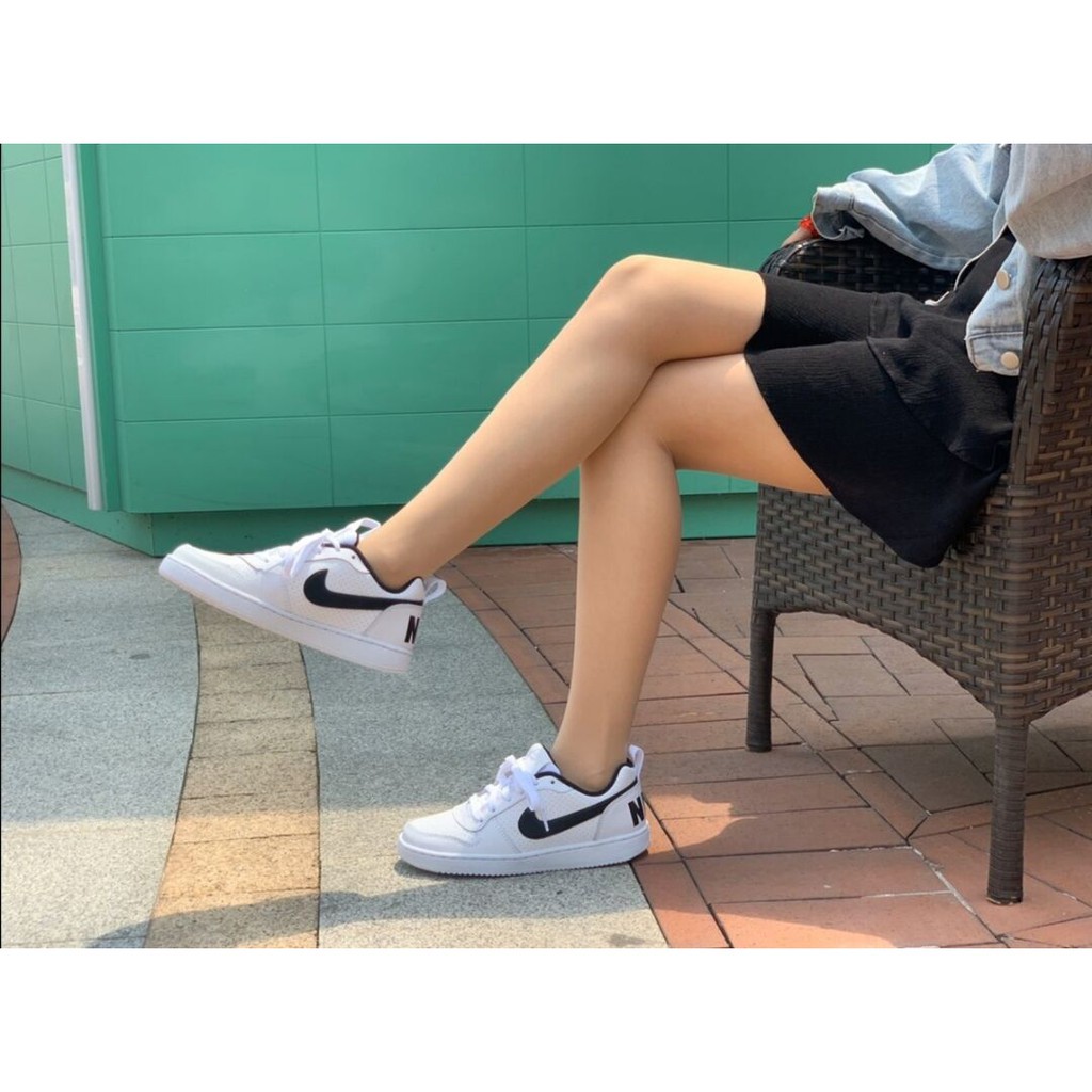 NO7. Nike Court Borough Low (GS) 白黑839985-101 女款休閒運動慢跑鞋| 蝦皮購物