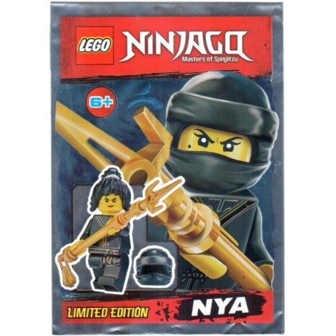 《LEGO 樂高》【Polybag-旋風忍者系列】女忍者 黑色道服 赤蘭 Nya 人偶包 891837