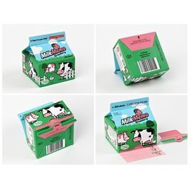 ☆艾力客生活工坊☆Y-010 韓國chachap 便條紙 牛奶盒（草莓牛奶）