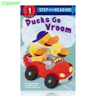 英文 鴨子嗚嗚的開車 蘭登 step into reading一階Ducks Go Vroom