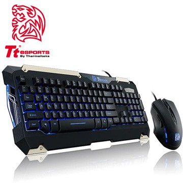 【台南華駿】Tt eSPORTS 軍令官COMMANDER Combo電競LED藍光鍵盤滑鼠組 FM